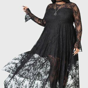 Killstar Shadow Figure Maxi Dress
